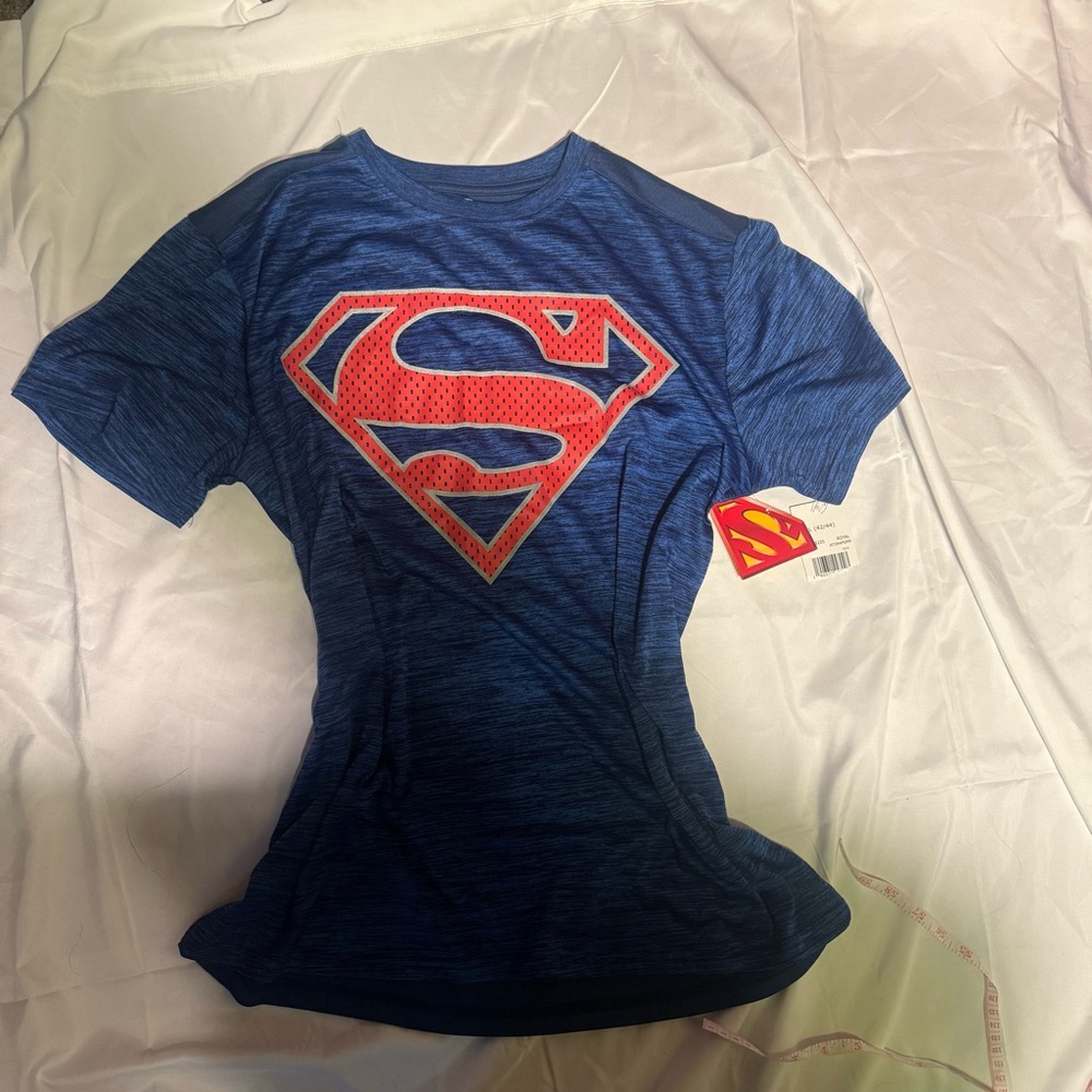 Blue Superman Logo T-Shirt